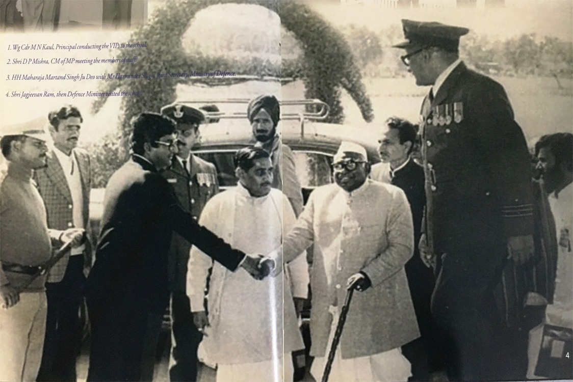 Shri Jagjivan Ram, then Defence Minister visit at SS Rewa
